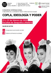 Congreso Copla, Ideología y Poder. 21 y 22 de febrero de 2019. Fac. Geografía e Historia. UCM (Madrid)